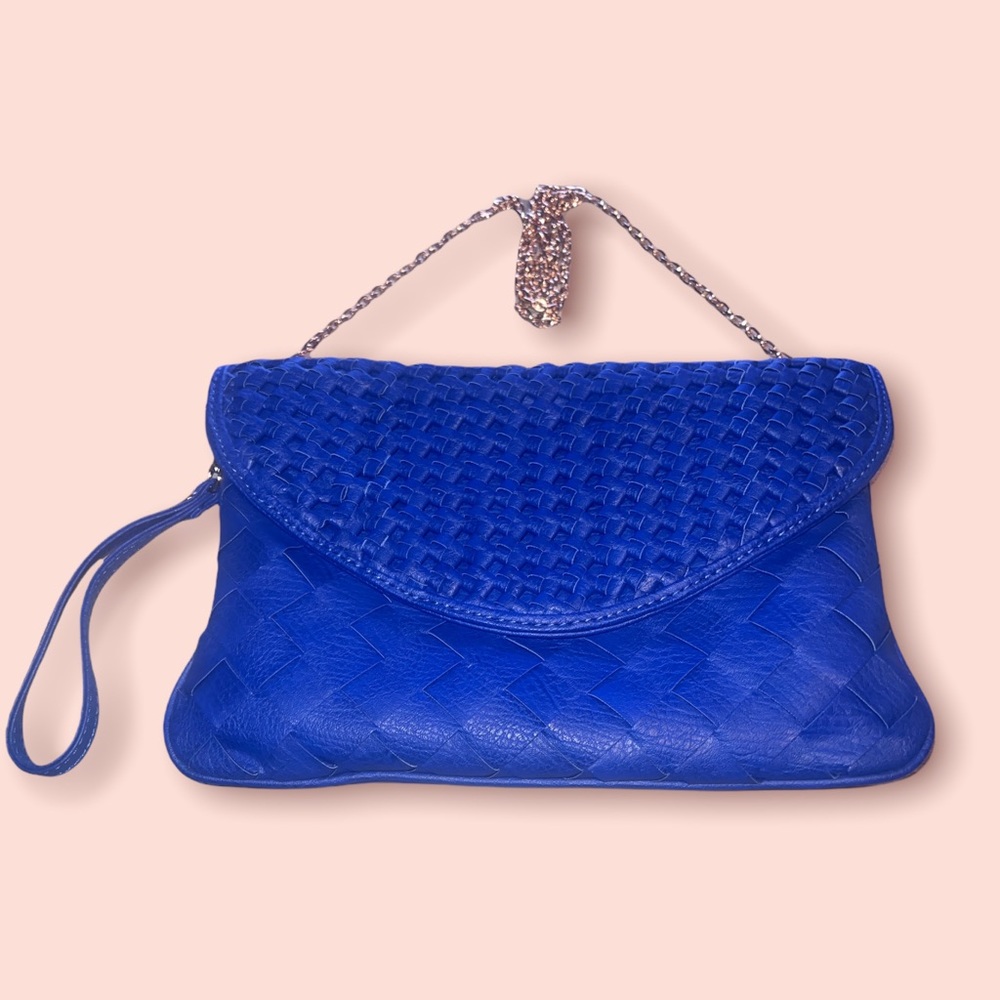 Faux leather clutch purse. Gently worn.